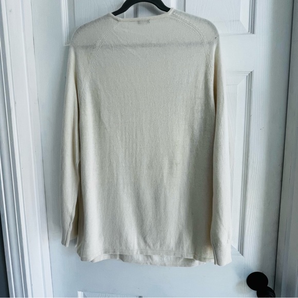 J. McLaughlin Ivory Knit Sweater Angora Wool Blend XL - Picture 10 of 11
